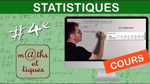 LE COURS : Statistiques - Quatrième