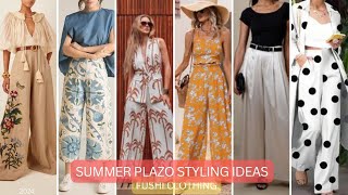 Stylish Palazzo Pants for Vacations: Why You NEEd Summer Wide Leg Trousers! Fashion Guide #plazo