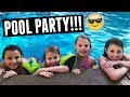 GYMNASTICS AND A FUN POOL PARTY! FAMILY VLOG