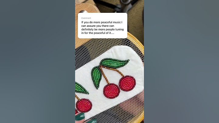 Making cherry earrings 🍒#satisfying #shorts #beading #indigenous #beadwork #seedbeads #diy #art