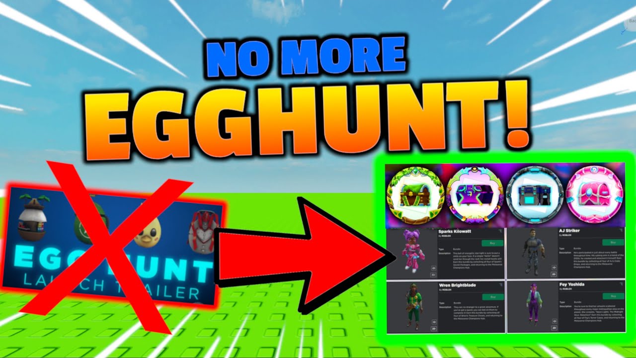 roblox REMOVED EGGHUNT 2021 but replaced it with METAVERSE CHAMPIONS