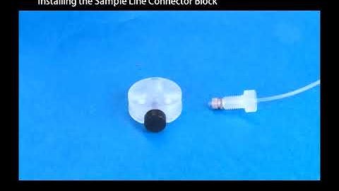 Agilent ICP-MS - Installing the Sample Line Connector Block
