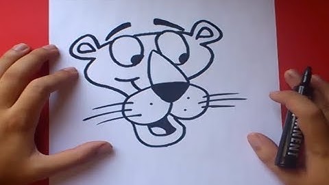 Como dibujar a la pantera rosa paso a paso | How to draw the pink panther