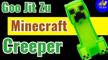 Minecraft Creeper Goo Jit Zu from Minecraft Movie toy unboxing and review