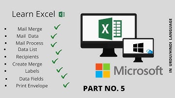 Learn Basics of  Microsoft Excel Part 5  in  Urdu/Hindi Language by Student Mentor