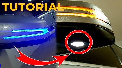 Mercedes-Benz Retrofit. Installation and CODING of Light on Folding Side Mirrors on Mercedes