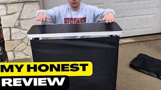 VEVOR Folding Portable Bar Table, Trade Show Podium Table - We tried it out.
