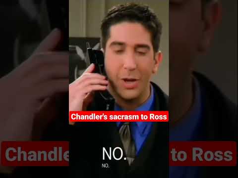 MAYBE HE WAS NERVOUS | Chandler's sarcasm to Ross | Chandler and Ross | #shorts