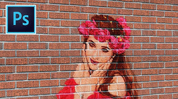 Photoshop Tutorial - How to Transform a Photo into a Brick Wall Portrait