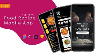 Designing a Food Recipe App | UI UX SPEED DESIGN in Figma | Multileo. screenshot 3