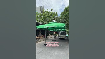 Dù che nắng lệch tâm vuông 3m in ấn theo yêu cầu