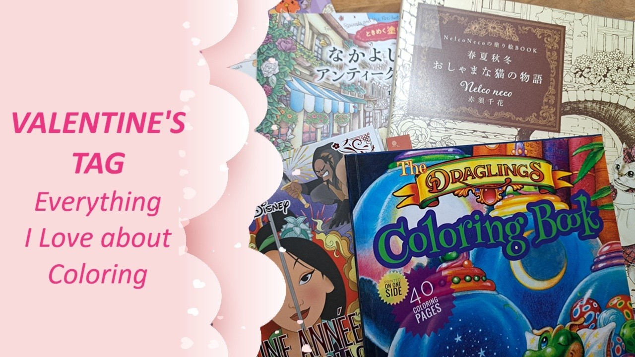 Valentine's tag - Everything I love about coloring