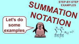Summation notation examples