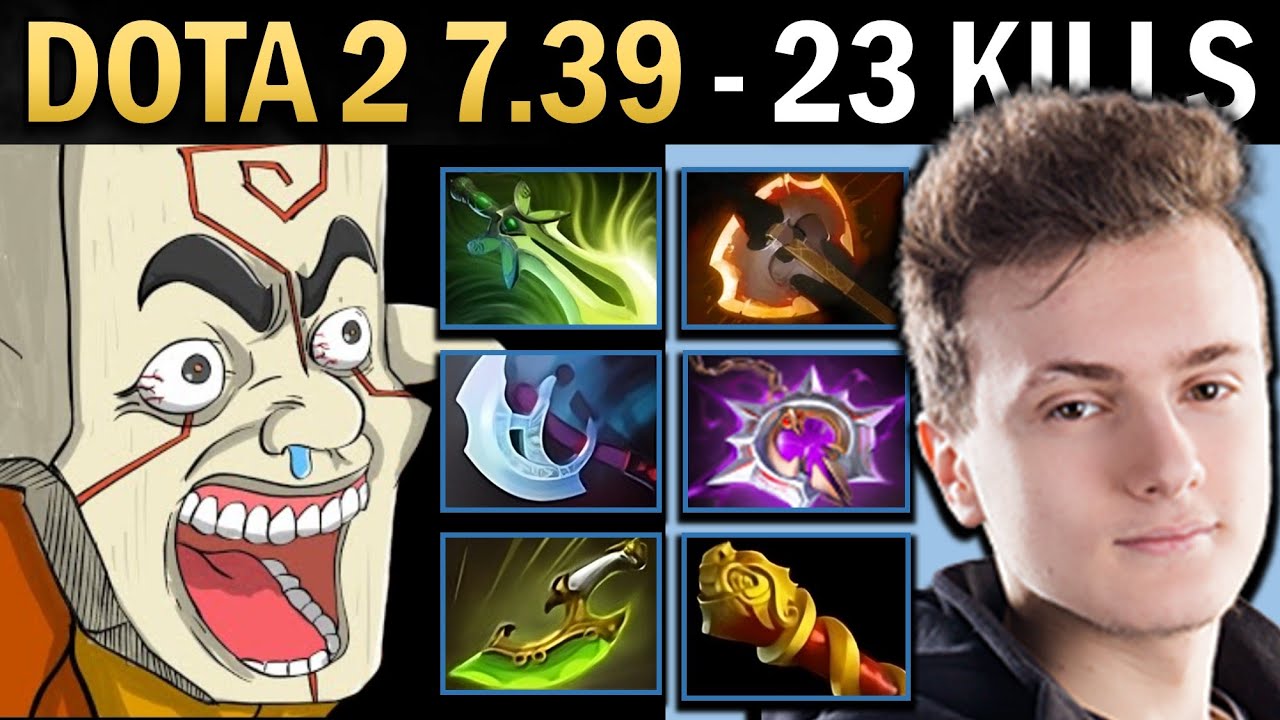 Juggernaut Gameplay with 23 Kills and Manta Style - Dota 7.39