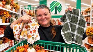 STOP passing up DISH TOWELS at DOLLAR TREE! $2 Fast + Easy FALL DIY