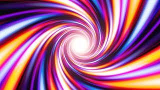 Fast Color Vortex Spiral Swirling in Abstract Psychedelic Tunnel 4K Motion Background for Edits