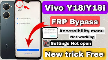 Vivo Y18/Y18I FRP Bypass Without PC || Vivo Y18 google account bypass New security update android 13
