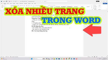 Mẹo xóa nhiều trang trong Word