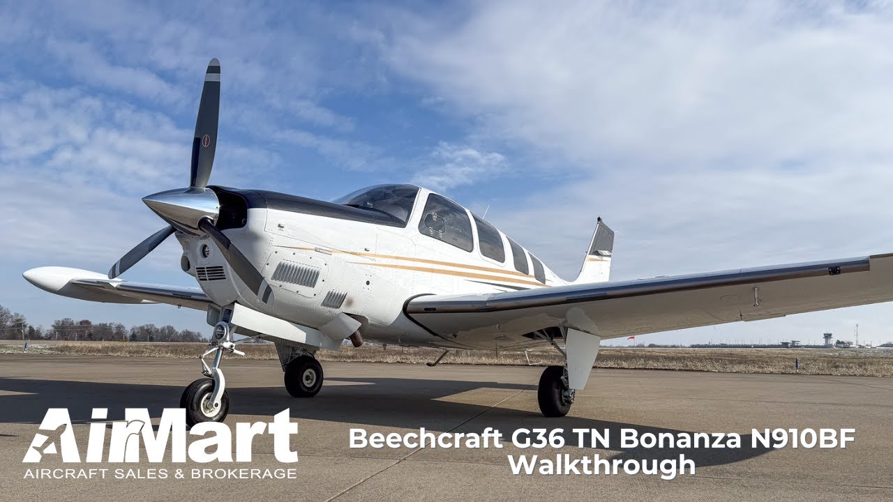 2013 Beechcraft G36 TN Bonanza N910BF Walkthrough - YouTube