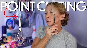 how to point cut your hair for blending
