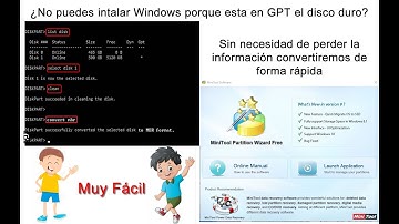 Convertir gpt a mbr sin formatear y sin perder la información / partition magic / diskpart