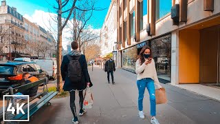 PARIS WALK - WALKING in PARIS - 4K (Faubourg St-Honoré to Arc de Triomphe)