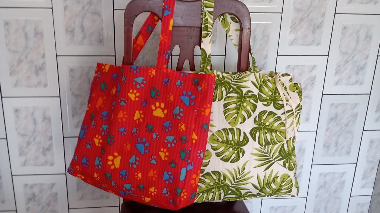 Com 1 metro de tecido faço duas Eco Bag.Da p lucrar muito. Fácil de fazer.