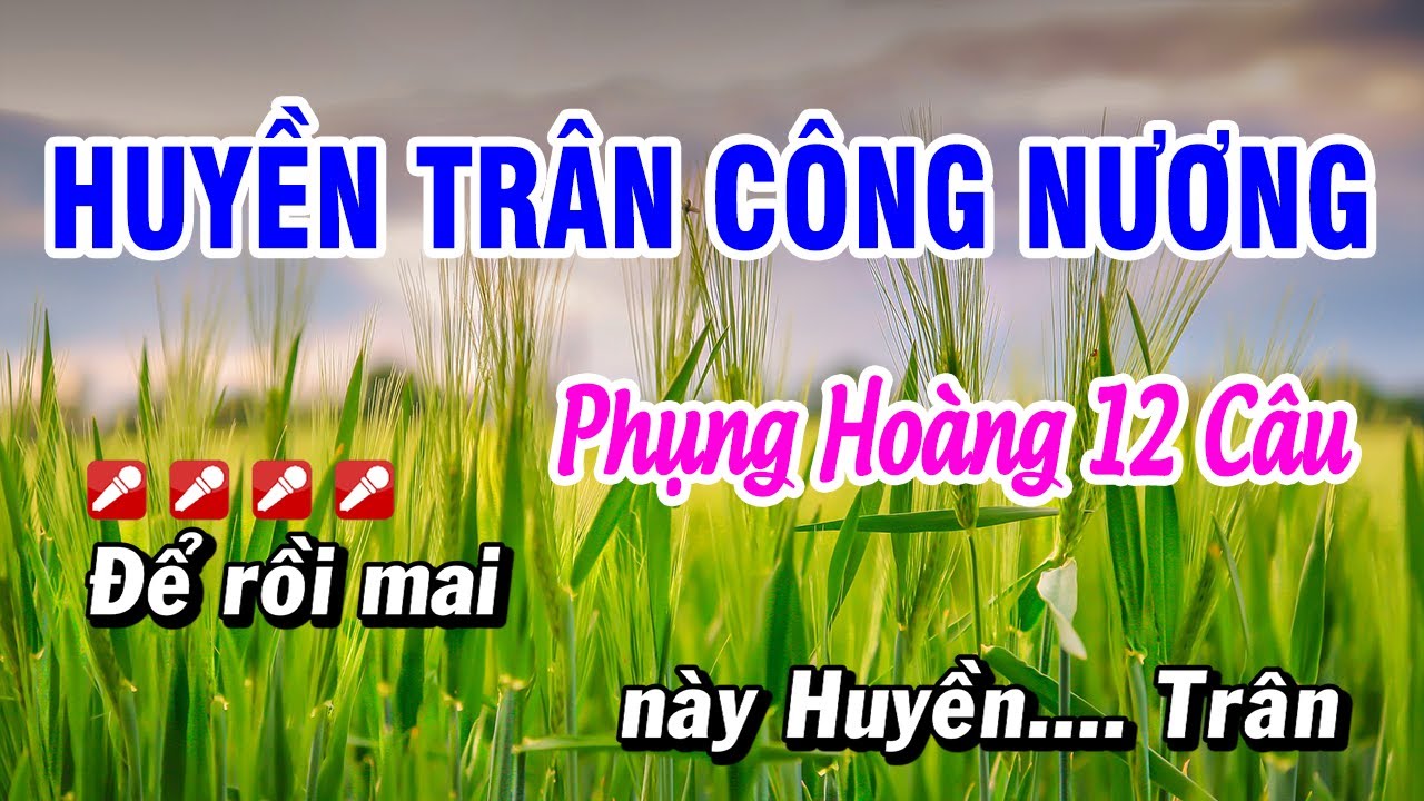 Huyền Trân Công Nương Karaoke Phụng Hoàng 12 Câu | Hoài Phong Organ