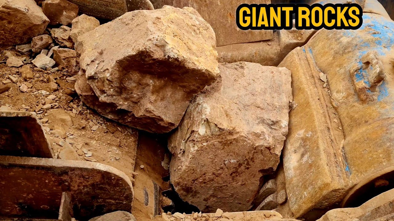 Giant Rocks Crushing | Satisfying Stone Crushing by Massive  Jaw Crusher | ASMR Crushing