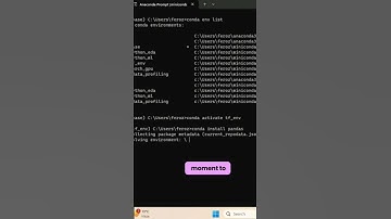 Installing pandas in conda terminal, #condatips, #shorts #programming2024
