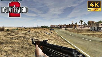 Battlefield 2 (2005) Project Reality Mod 50 vs 50 bot Full 4K gameplay