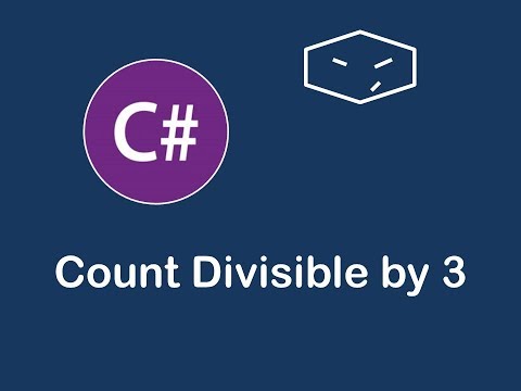 count divisible by 3 in c#