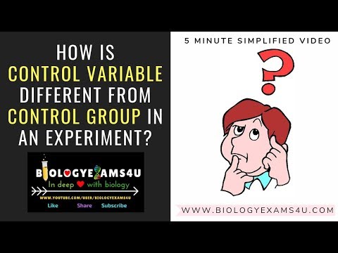 Difference between Control Variable and Control Group in an Experiment