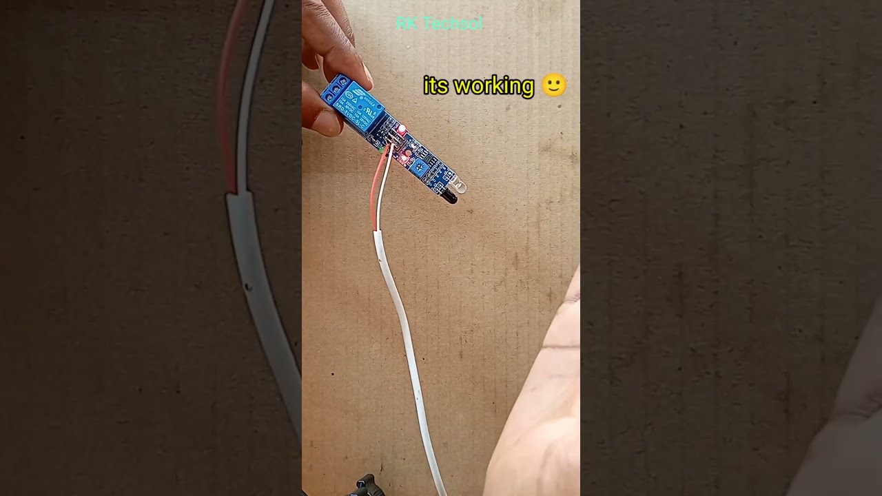 How To Work Relay Module Or IR Proximity Sensor Shorts Youtubeshorts Experiment