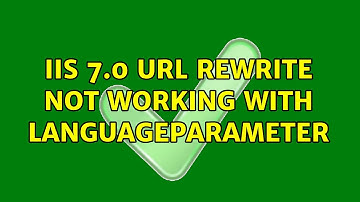 IIS 7.0 URL rewrite not working with languageparameter
