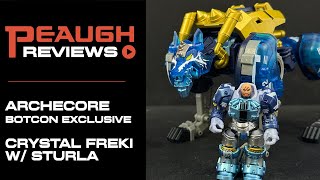 Video Review: BotCon Exclusive - Archecore CRYSTAL FREKI & CRYSTAL ARMOR STURLA