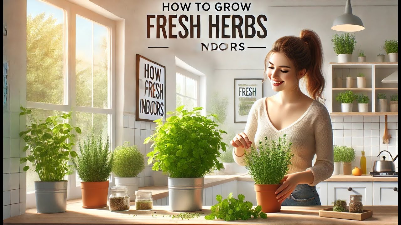 How to Grow Herbs Indoors (Fresh Herbs Year-Round 🌿) - YouTube