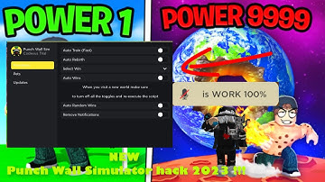 NEW Punch Wall Simulator script hack 2023 auto win auto training fast and more !!! #roblox #trending