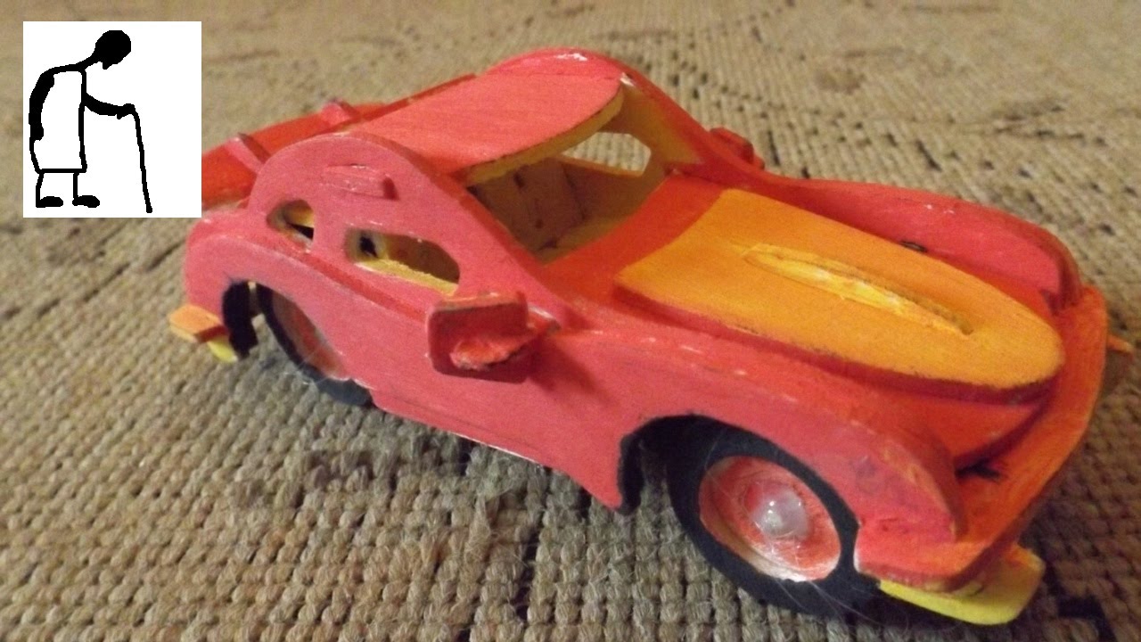 Rubber Band Powered 3D Wooden Car Kit YouTube