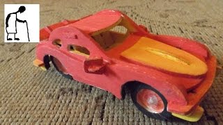 Rubber Band Powered 3D Wooden Car Kit