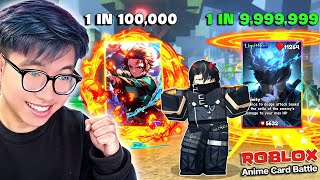 BI HUYNH USED ROBUX TO FIND THE BEST CARDS IN ANIME CARD BATTLE