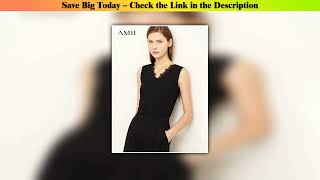 Today Only AMII Minimalism Summer New Women&#39;s Vest 2022 Sevy Vneck Sleeveless Lece Pactwork Camisol