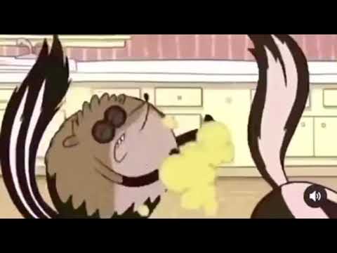 Rigby gets farted on
