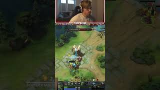 Topson after Outplaying Enemy Midlaner: "WHAT A NOOB" in Dota 2 #outplay #dota2 #gaming #outplayed
