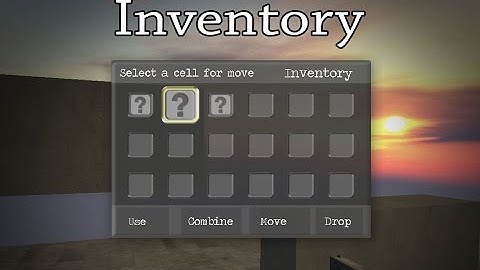 Blender Game Python FPS WIP Update 4: Inventory