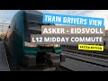 4K CABVIEW in 200km/h: L12 Service from Asker to Eidsvoll