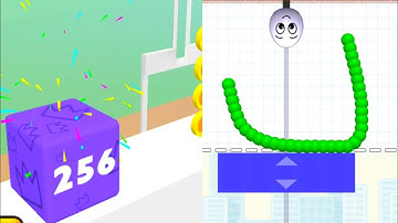 Draw To Smash Vs Happy Cubes 2048| All Levels| Android ios gameplay