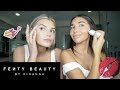 fenty beauty makeup review and try on with alissa violet chantel jeffries