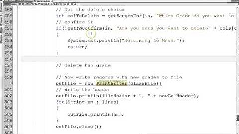 Java GradeBook App 07