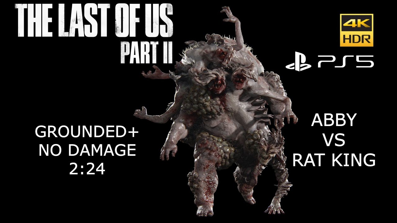 The Last of Us 2 - Rat King Boss (Grounded / No Damage). 